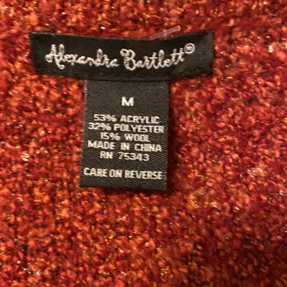 ⭐️Alexander Bartlett Retro Red Cardigan ⭐️ - Picture 4 of 4